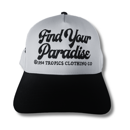 Paradise Hat Black/White